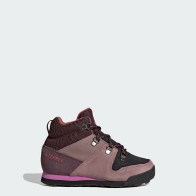 Bota Terrex Snowpitch COLD.RDY Winter Rojo Niño Senderismo