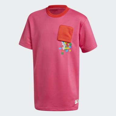 Kids Sportswear Burgundy adidas x Classic LEGO® Bricks Loose Fit Tee