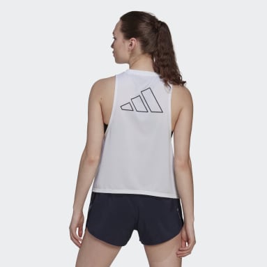 Camisola de Alças para Running Run Icons Branco Mulher Running