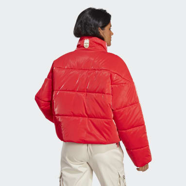 Kvinder Originals Rød adidas Ski Chic Puffer jakke