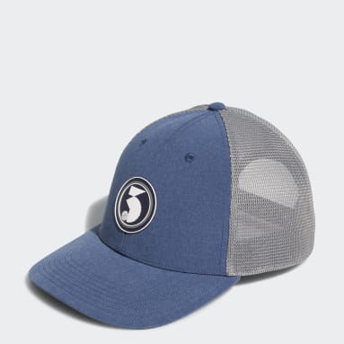 Men Golf Blue Links Trucker Hat