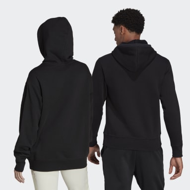 Essentials BrandLove Fleece Hettegenser (unisex) Svart