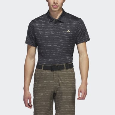 Nam Đánh Gôn Áo Polo Golf Khóa Kéo Kẻ Sọc