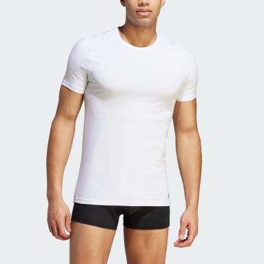 T-shirt ras-du-cou en coton Active Core blanc Hommes Entraînement