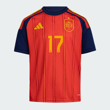 Spain 26 Home Williams Jr Kids Jersey