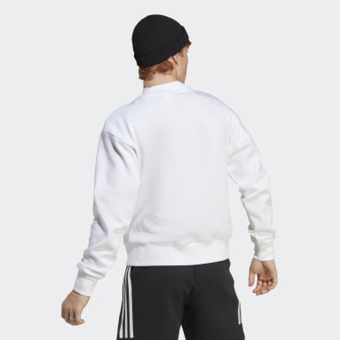Sweat-shirt ras-du-cou Badge of Sport Future Icons Blanc Hommes Sportswear