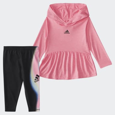 Hooded Mélange Top Tight Set
