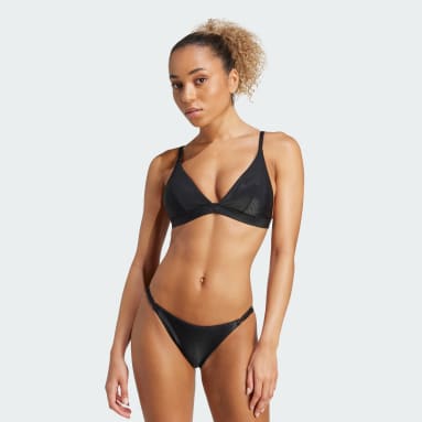 Top bikini a triangolo imbottito a coste Iconisea
