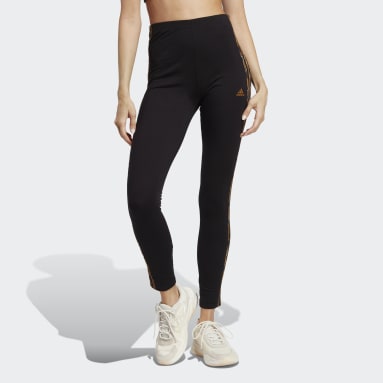 Essentials 3-Stripes Animal Print Tights Svart