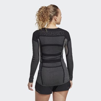 Ženy TERREX čierna Tričko Terrex Drynamo™ Long Sleeve Baselayer