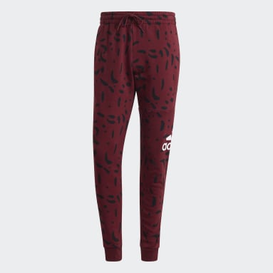 Calça Estampada Essentials Tapered Cuff Logo