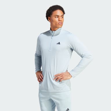 Camiseta de Entrenamiento Manga Larga Cierre Corto Train Essentials Seasonal