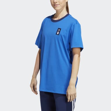 Playera Italia Azul Mujer Fútbol