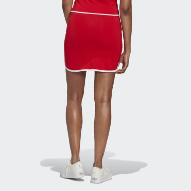 Women Originals Red Mini Skirt with Binding Details