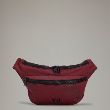 Lifestyle Burgundy Y-3 Morphed Crossbody Bag