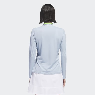Polo manga larga Ultimate365 Tour Mock Azul Mujer Golf
