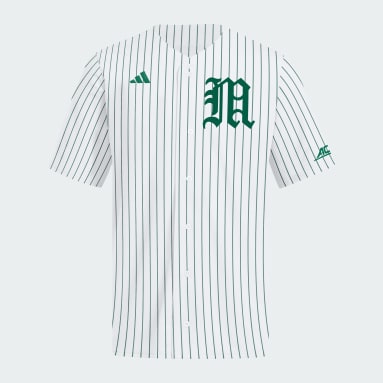 Miami Hurricanes Pinstripe Full Button Jersey
