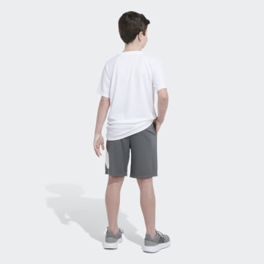 Youth Training Grey Essentials Side Logo Shorts