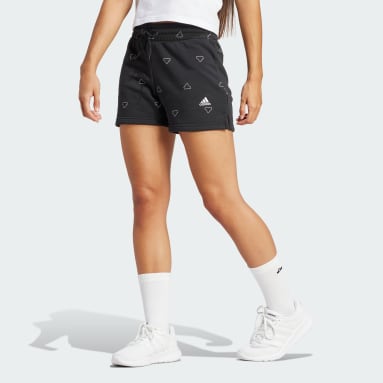 Essentials Monogram Fleece Graphic Shorts
