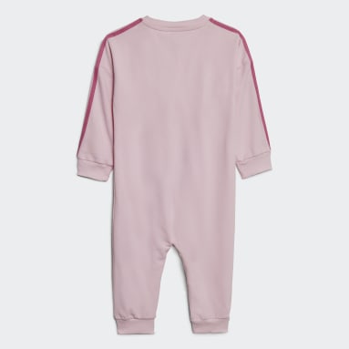 Essentials 3-Stripes French Terry Bodysuit (Unisex) Rosa