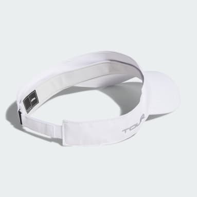 남성 Golf White 투어 메탈 바이저