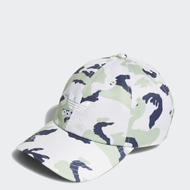 Men's Originals Green Relaxed Camo Trefoil Hat