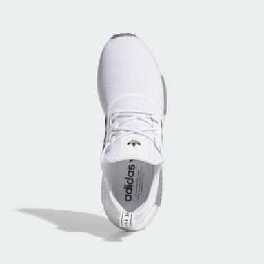 ผู้ชาย Originals สีขาว รองเท้า NMD_R1 Primeblue