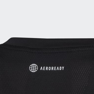 T-shirt AEROREADY noir Adolescents 8-16 Years Sportswear