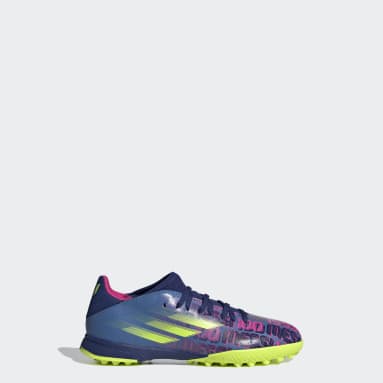 Kids Football Blue X Speedflow Messi.3 Turf Boots