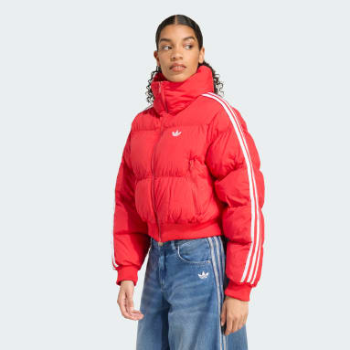 Kurtka Adicolor Cropped Synthetic Down Puffer