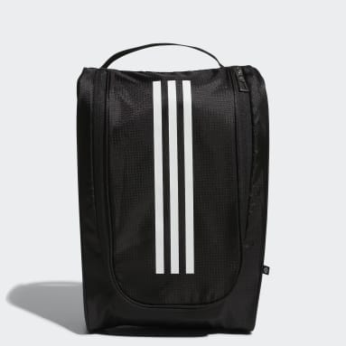 Men Golf Black 3-Stripes Golf Shoe Bag