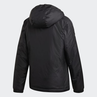 Chaqueta Essentials Insulated Hooded Negro Mujer Caminar