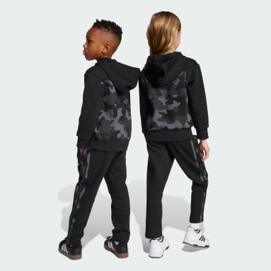 Seasonal Essentials joggingbyxset i camouflagefleece för små barn