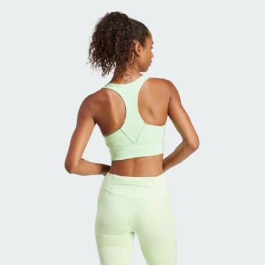 Biustonosz Run Pocket Medium-Support Zielony