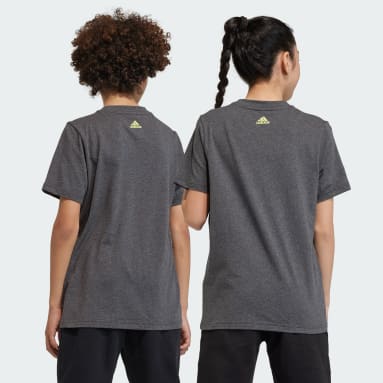 T-shirt bicolore en coton Essentials Big Logo gris Adolescents 8-16 Years Sportswear