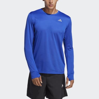 Mænd Løb Blå Own the Run Long Sleeve T-shirt
