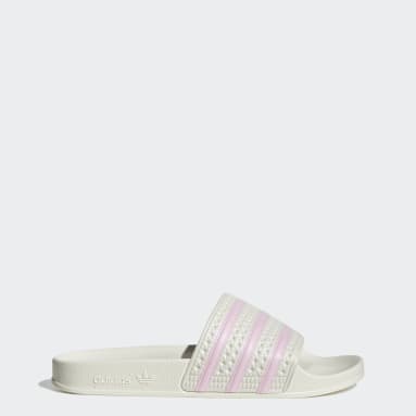 Chinelos Adilette Branco Mulher Originals