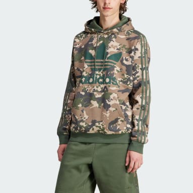 Camisola com Capuz Verde Homem Originals