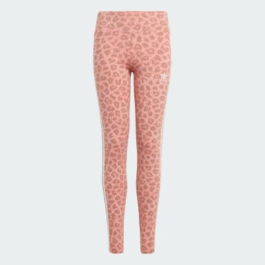 Licras Animal Allover Print High Waist Rosado Niña Originals