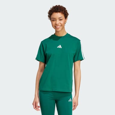 T-shirt de Algodão 3-Stripes Essentials