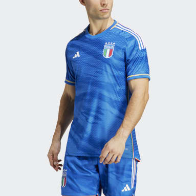 Heren Voetbal blauw Italië 23 Authentiek Thuisshirt