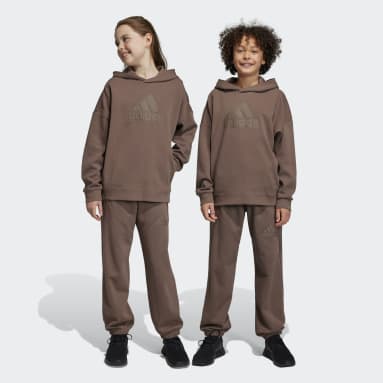Youth 8-16 Years Sportswear Brown Future Icons Logo Pants