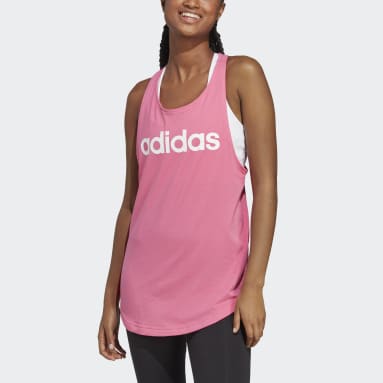 Women Sportswear Pink Essentials Loose Logo Tank Top