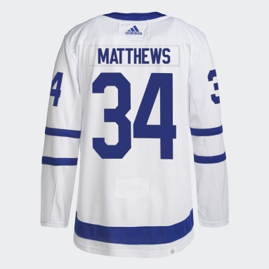 Maillot Extérieur Maple Leafs Matthews Authentique blanc Hommes Hockey