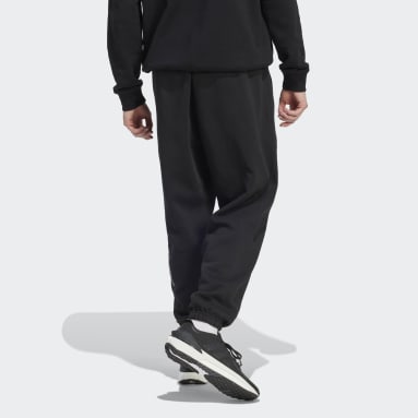 Men Sportswear Black Scribble Fleece Pants