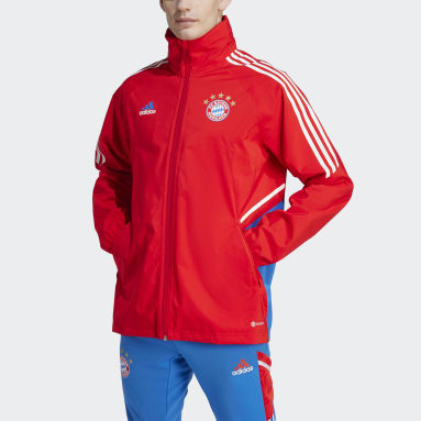 FC Bayern Condivo 22 Rain Jacket Czerwony