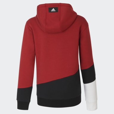 Youth Training Red Elevated Pullover Fleece Hoodie