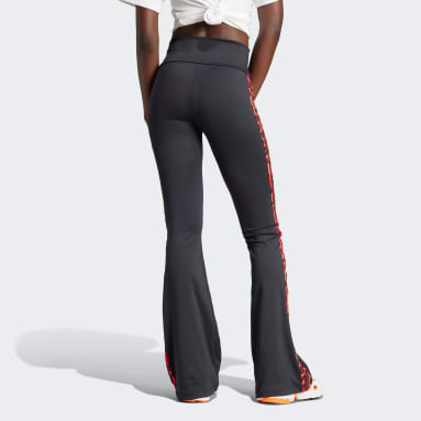 Legging adidas Originals Leopard Luxe 3-Stripes Enchimento Barra Larga