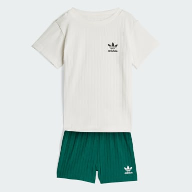 REGULAR WIDE RIB SHORT T-SHIRT SET
