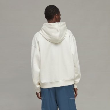 Y-3 Organic Cotton Terry Boxy Hettegenser Hvit